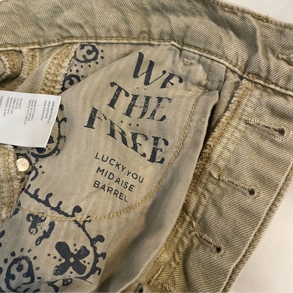 We the Free People Jeans Womens 30 Lucky You Mid Rise Barrel Distressed**READ*** - Picture 7 of 11